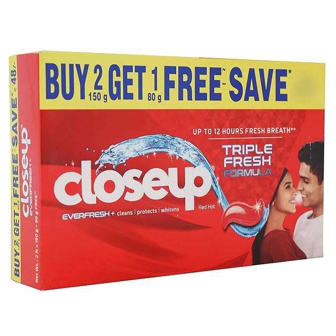 CLOSEUP EVERFRESH REDHOT 150GM*2