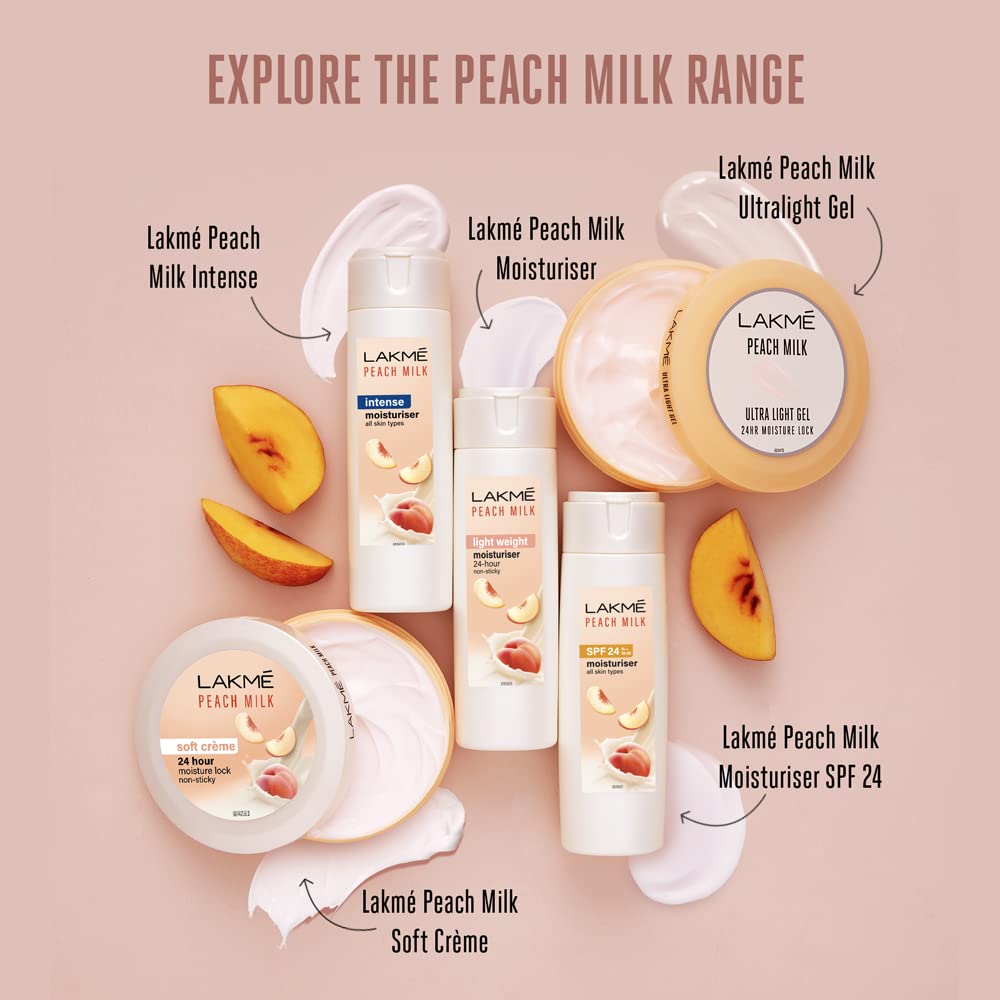 LAKME PEACH MILK FACE MOISTURIZER DAILY LIGHTWEIGHT LOTION 120ML