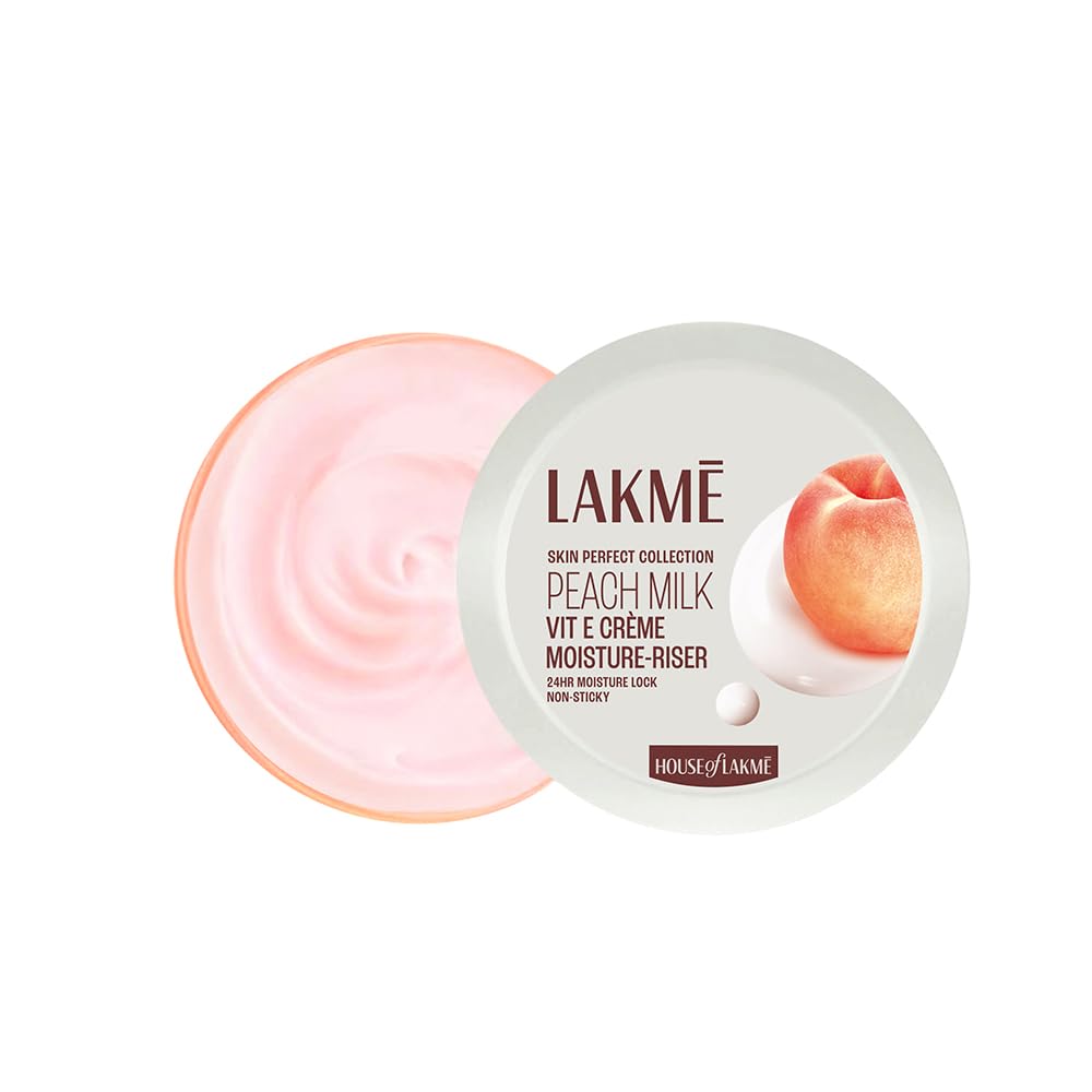 LAKME PEACH MILK SOFT CRÈME MOISTURIZER FOR FACE DAILY LIGHTWEIGHT WHIPPED CREAM 100GM