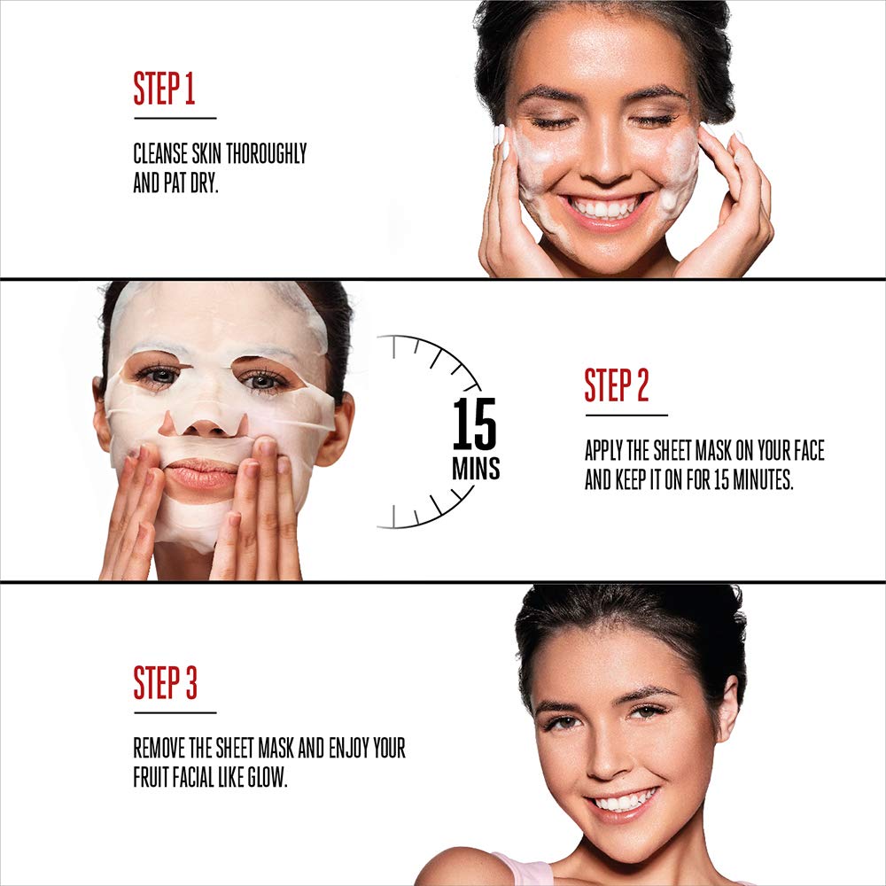 LAKME BLUSH & GLOW KIWI SHEET MASK, 25 ML