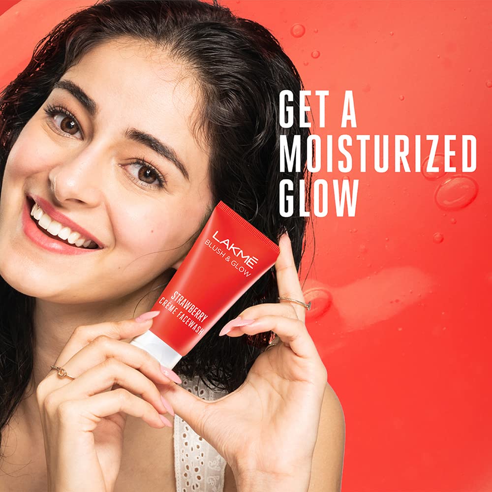 LAKME STRAWBERRY CREAM FACE WASH 100 G