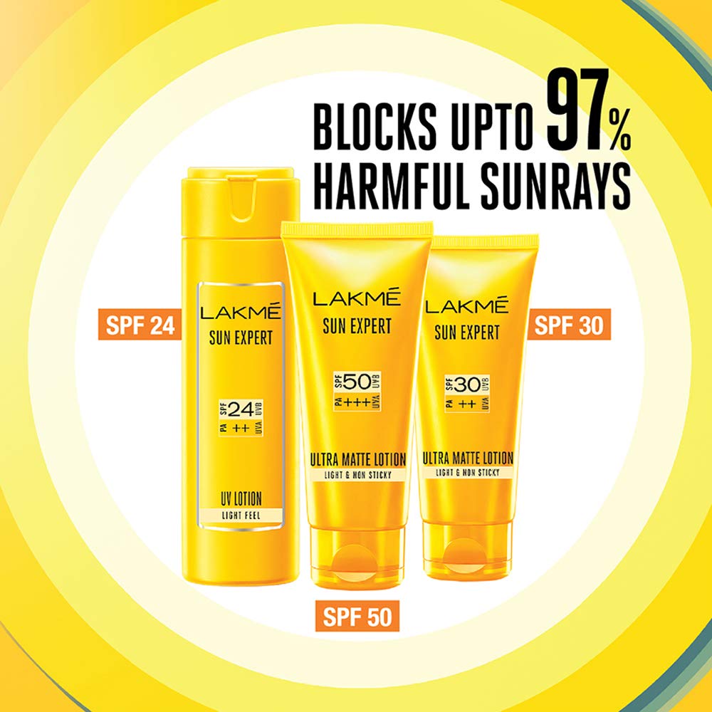 LAKME SUN EXPERT SPF 50 PA+++ ULTRA MATTE LOTION, 100 ML