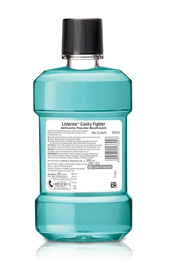 LISTERINE CAVITY FIGHTER MOUTHWASH 250ML