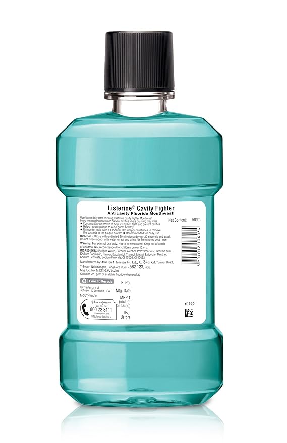 LISTERINE CAVITY FIGHTER MOUTHWASH 500ML