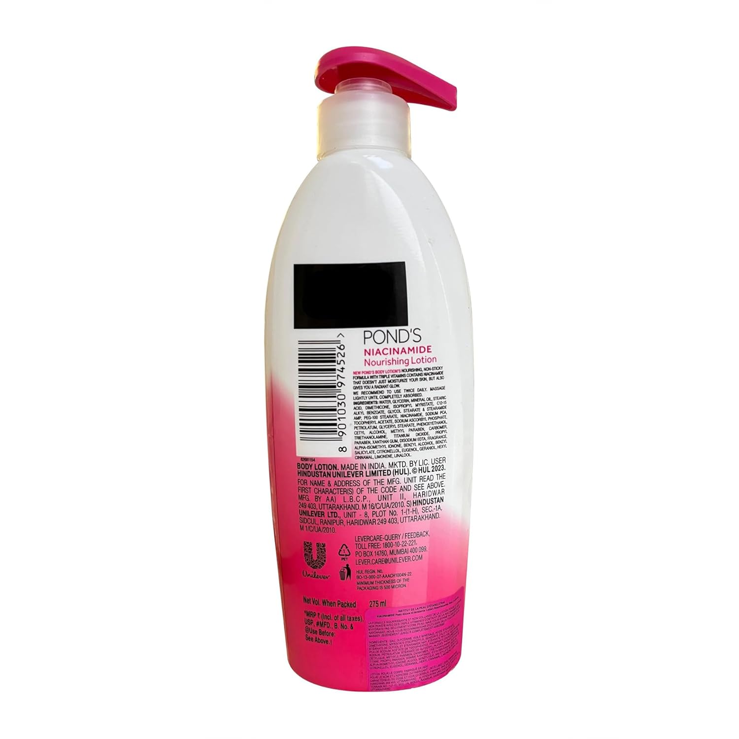 POND'S TRIPLE VITAMIN MOISTURISING BODY LOTION 275ML