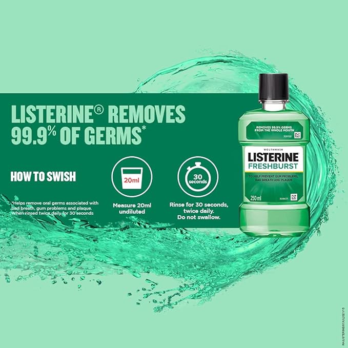 LISTERINE FRESH BRUST MOUTHWASH 250ML