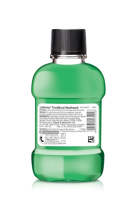 LISTERINE FRESH BRUST MOTHWASH 80ML