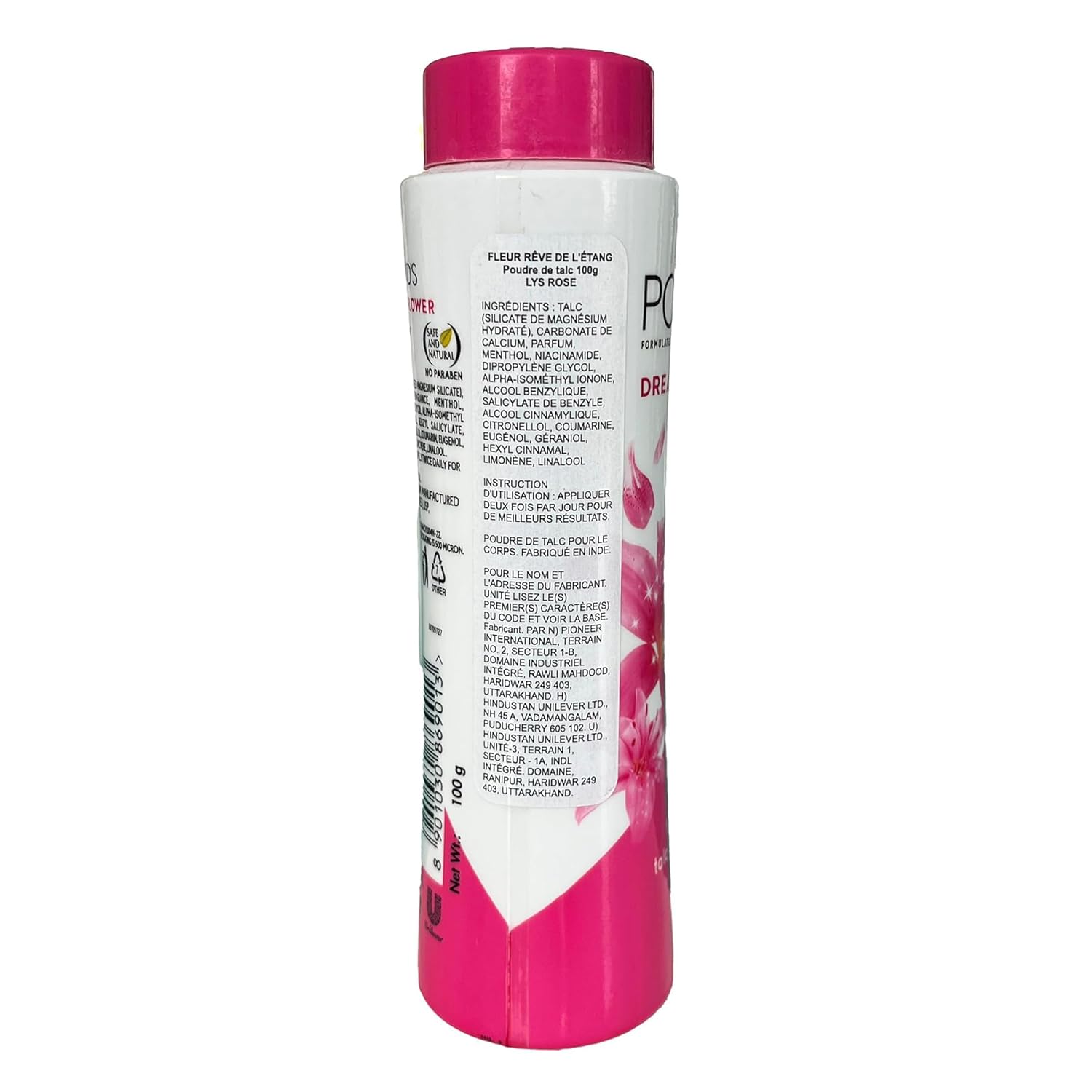 POND'S DREAMFLOWER FRAGRANT TALC POWDER WITH VITAMIN B3,100GM