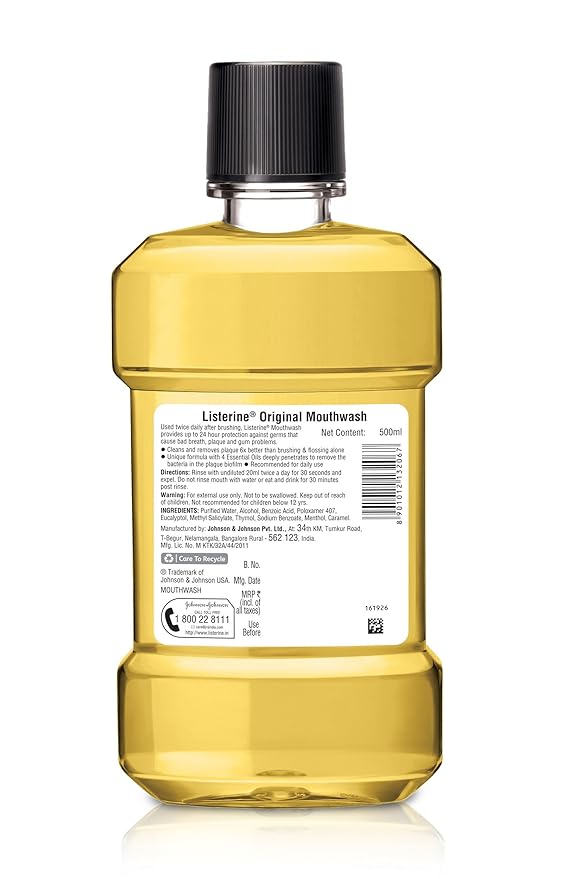 LISTERINE ORIGINAL MOUTHWASH 500ML