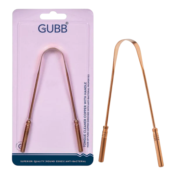 GUBB TONGUE CLEANER COPPER WITH HANDLE