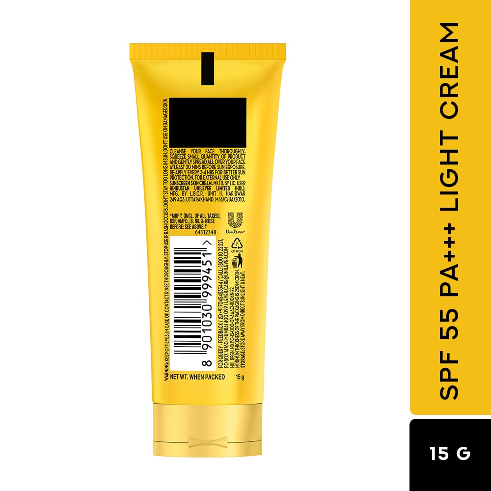 POND'S SERUM BOOST SUNSCREEN FOR ALL SKIN TYPES PREVENT AND FADE DARK PATCHES SPF35 15GM