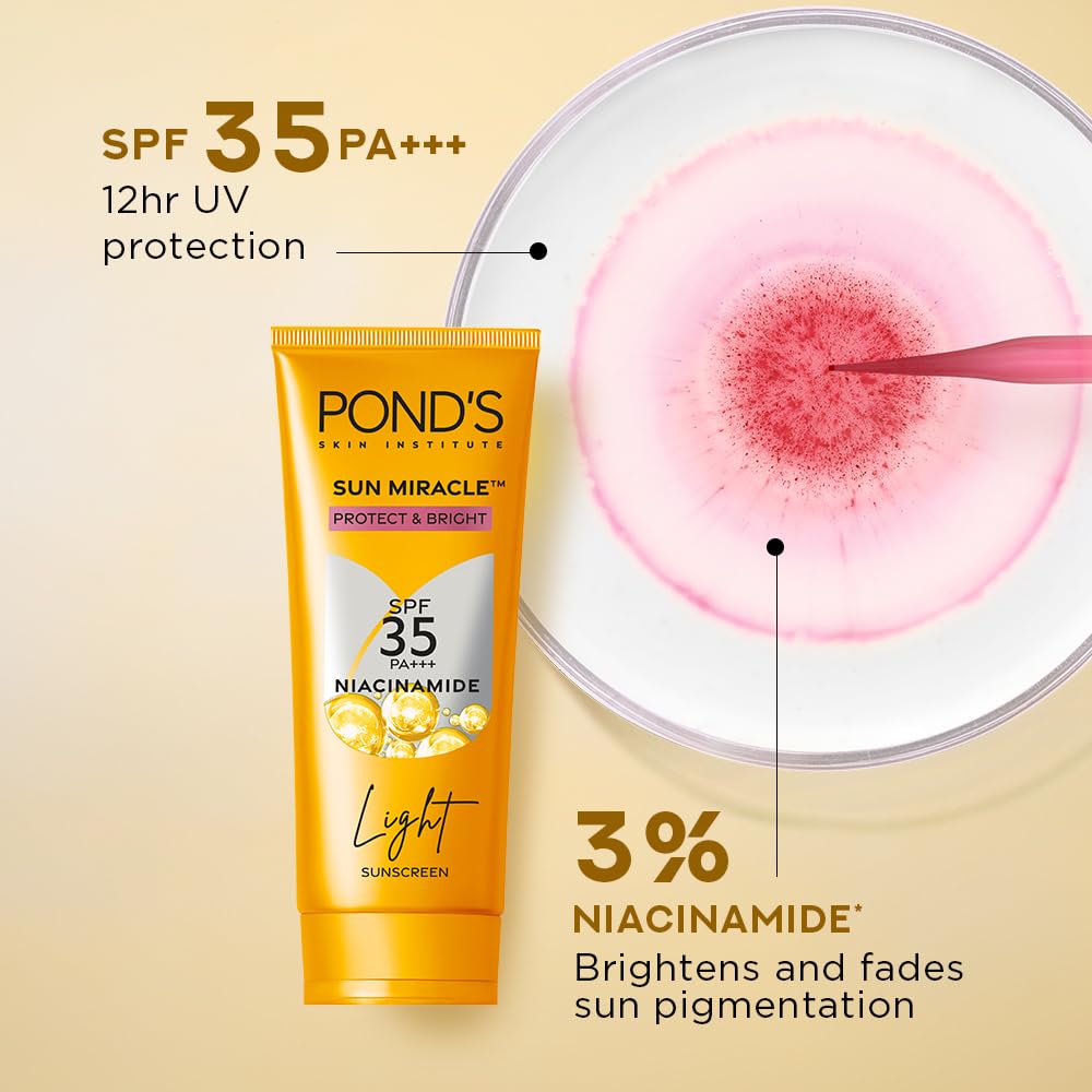 POND'S SERUM BOOST SUNSCREEN FOR ALL SKIN TYPES PREVENT AND FADE DARK PATCHES SPF35 15GM