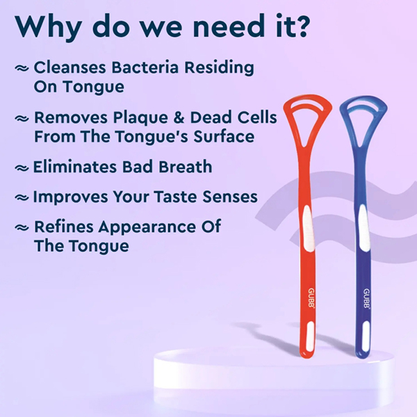 GUBB TONGUE CLEANER PLASTIC COMBO (PACK OF 2)