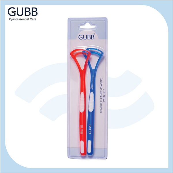 GUBB TONGUE CLEANER PLASTIC COMBO (PACK OF 2)