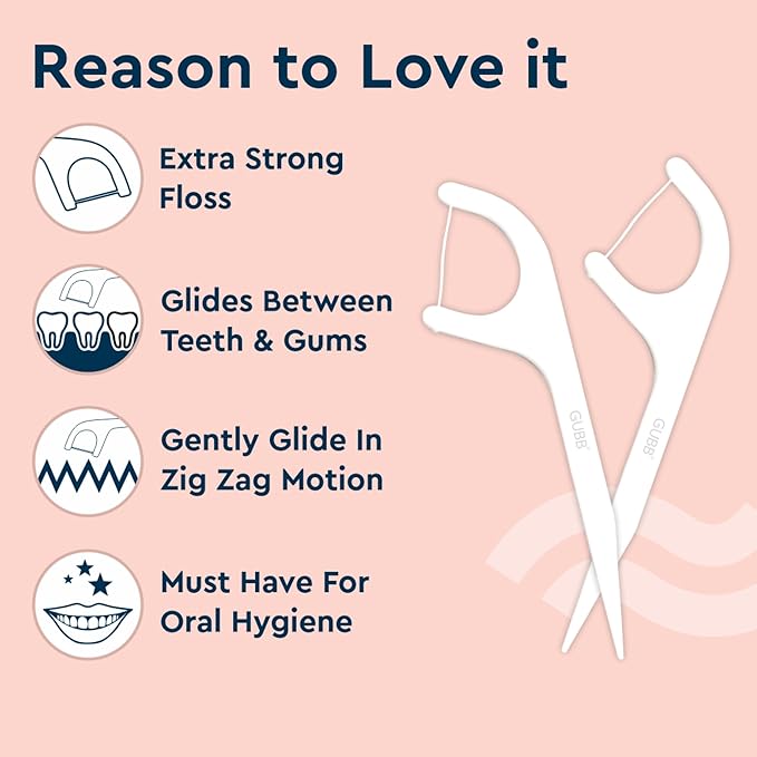 GUBB DENTAL FLOSS PICK (PACK OF 24'S)