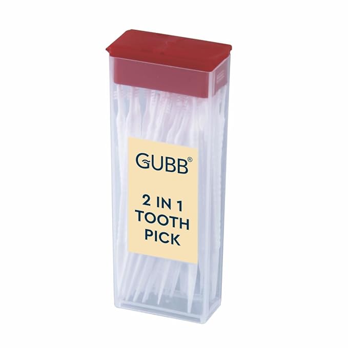 GUBB 2 IN 1 TOOTH PICK (PACK OF 50)