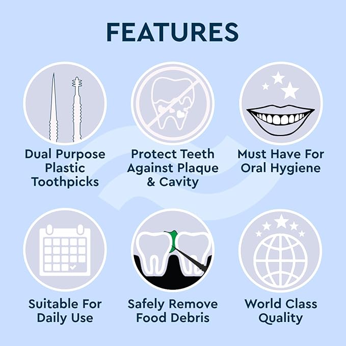 GUBB 2 IN 1 TOOTH PICK (PACK OF 50)