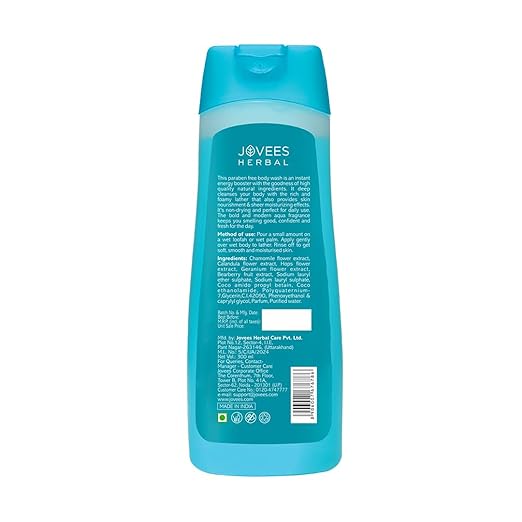 JOVEES HERBAL AQUA BODY WASH FOR SOFT,SMOOTH SKIN WITH LAVENDER & CHAMOMILE SHOWER GEL FOR DRY300ML