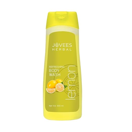 JOVEES HERBAL LEMON BODY WASH FOR SOFTER, SMOOTHER SKIN WITH LEMON, SHOWER GEL FOR DRY 300ML