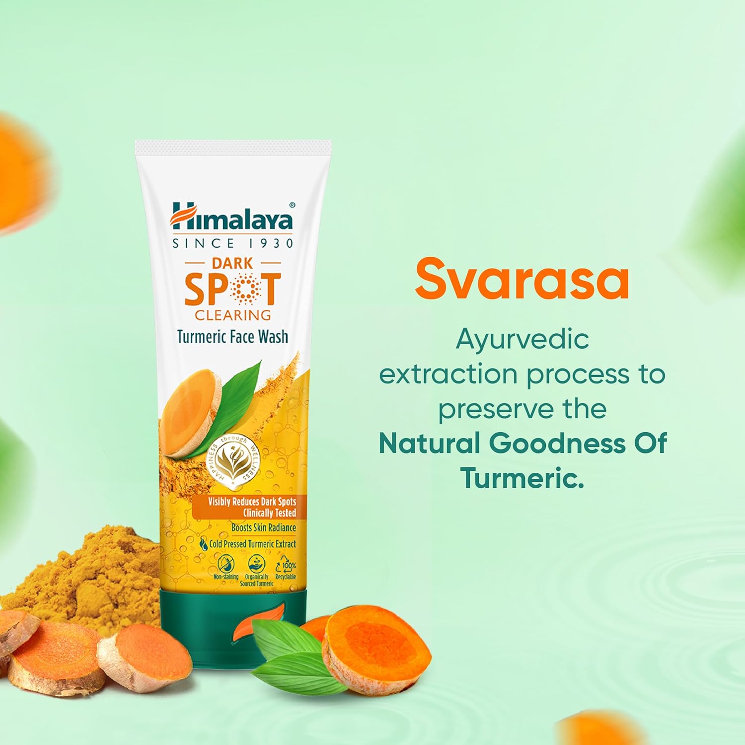 HIMALAYA DARK SPOT CLEARING TURMERIC FACE WASH REDUCE DARK SPOTS IN 7 DAYS 50ML