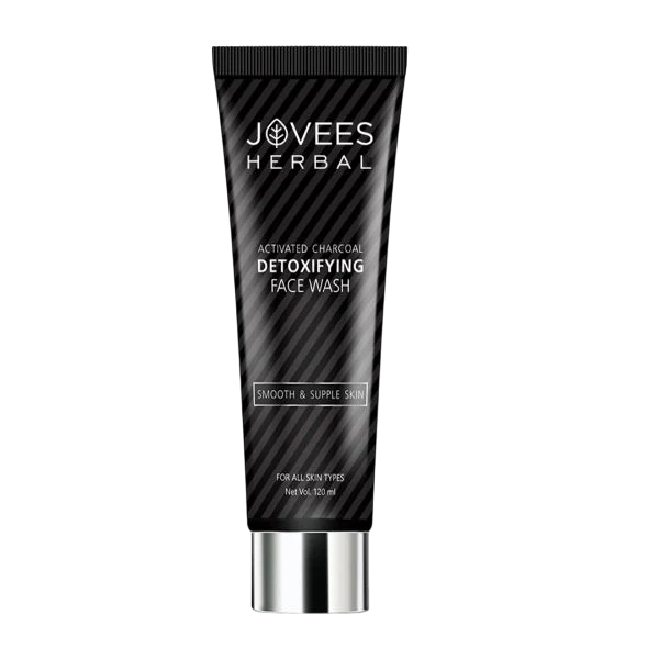 JOVEES HERBAL ACTIVATED CHARCOAL DETOXIFYING FACE/WASH FOR DEEP PORE CLEANSING, 120ML