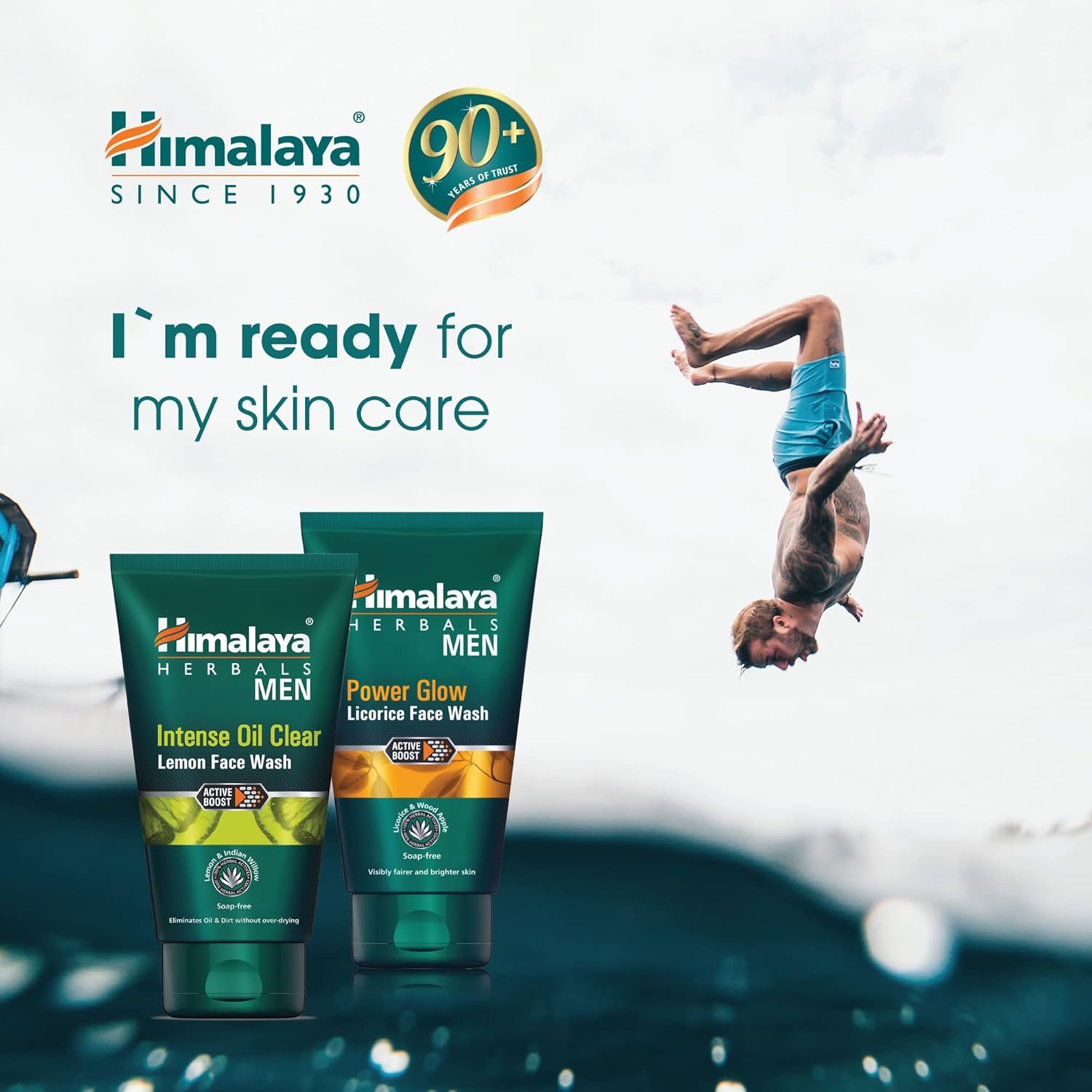 HIMALAYA MEN INTENSE OIL CLEAR LEMON FACE WASH, 100ML