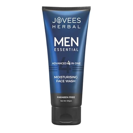 JOVEES HERBAL MEN'S ESSENTIAL ADVANCED 4 IN 1 MOISTURIZING FACE WASH (WITH VIT-C & VIT-E) 100G
