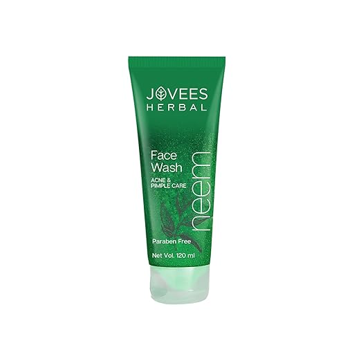 JOVEES HERBAL NEEM FACE WASH WITH NEEM & TEA TREE EXTRACTS PREVENTS PIMPLES FOR MEN & WOMEN 120ML