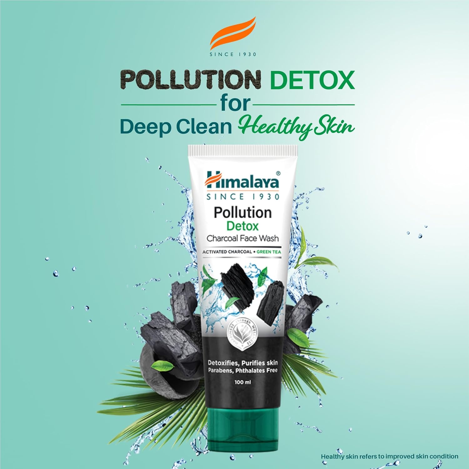 HIMALAYA POLLUTION DETOX CHARCOAL FACE WASH | 100ML