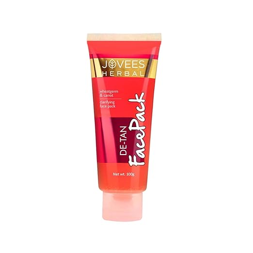 JOVEES HERBAL DE-TAN FACE PACK FOR WOMEN/MEN| TAN REMOVAL AND SKIN BRIGHTENING |100 GM