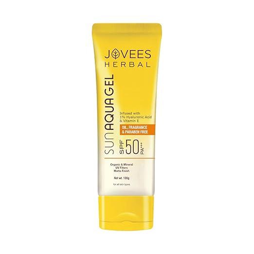 JOVEES HERBAL SUN AQUA GEL SPF50 PA+++ | LIGHTWEIGHT, WATER-LIKE TEXTURE OILY & COMBINATION SKIN100G