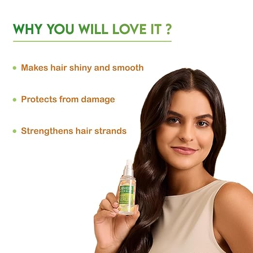 JOVEES HERBAL HAIR SERUM PROVIDES SHINE FOR FRIZZY HAIR FOR ALL HAIR TYPES- 60ML