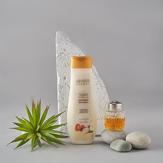 JOVEES HERBAL ARGAN KERNAL OIL HAIR REPAIR SHAMPOO FOR ALL HAIR TYPES PARABEN & ALCOHOL FREE 300ML