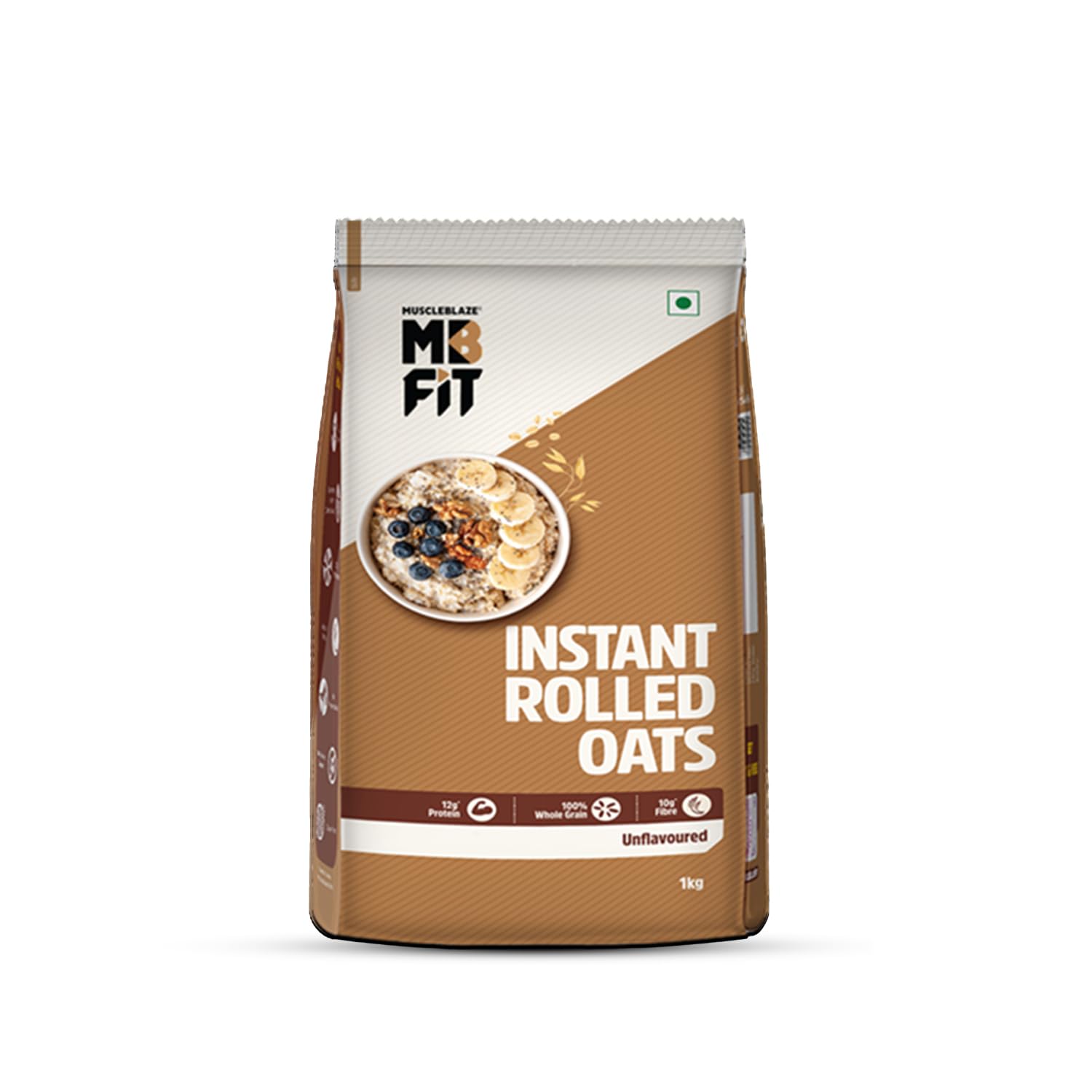 MUSCLEBLAZE FIT INSTANT OATS (UNFLAVOURED, 1KG)