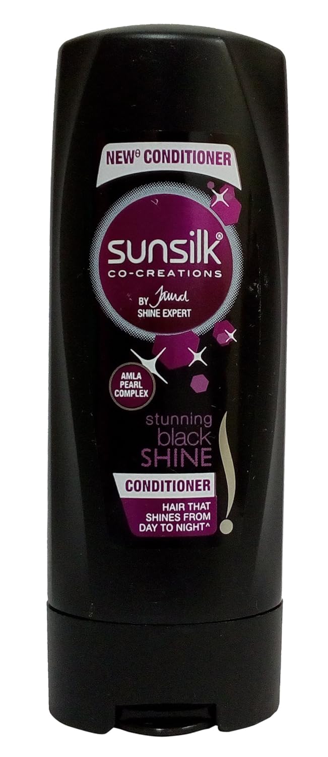 SUNSILK HAIR CONDITIONER FOR ALL SKIN TYPE STUNNING BLACK SHINE, 80ML