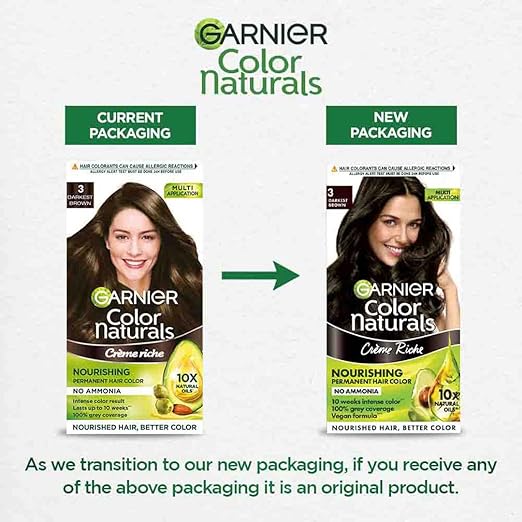 GARNIER COLOUR NATURAL SHADE 3 DARK BROWN 130ML