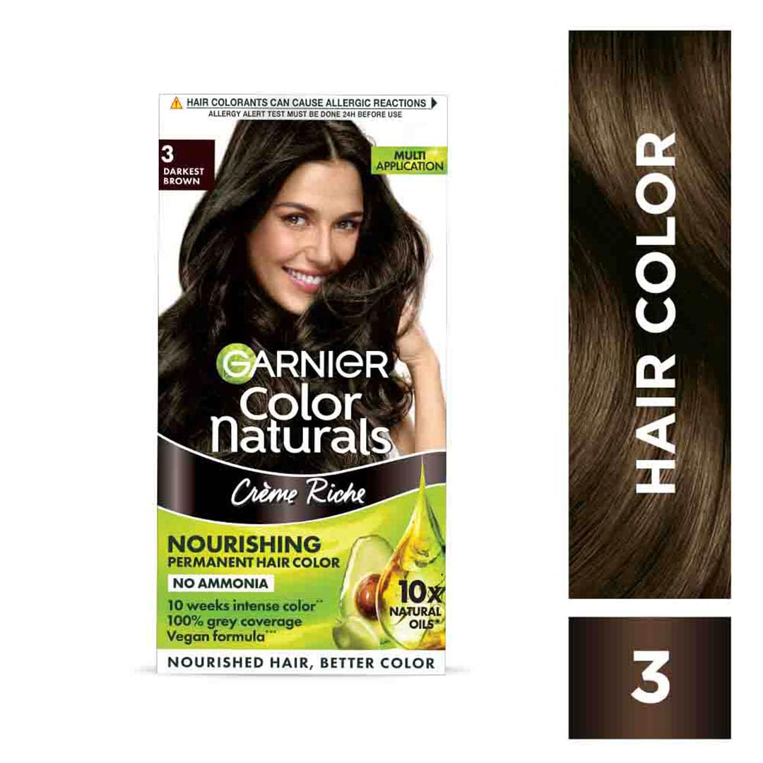 GARNIER COLOUR NATURAL SHADE 3 DARK BROWN 130ML