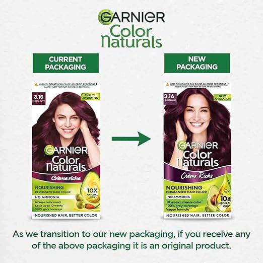GARNIER COLOUR NATURAL SHADE 3.16 BURGUNDY 130ML