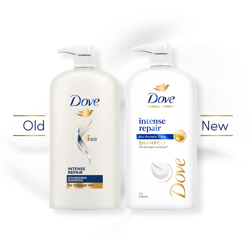DOVE INTENSE REPAIR SHAMPOO FOR DRY & DAMAGED HAIR, 1 LTR