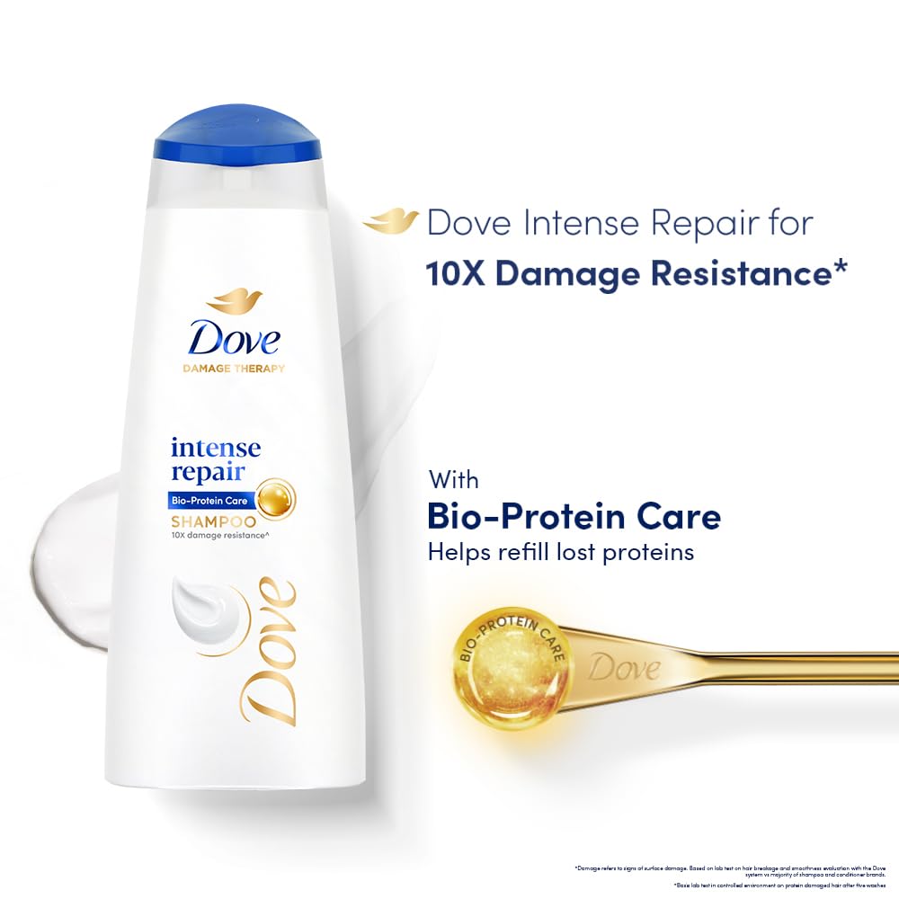 DOVE INTENSE REPAIR SHAMPOO FOR DRY & DAMAGED HAIR, 1 LTR