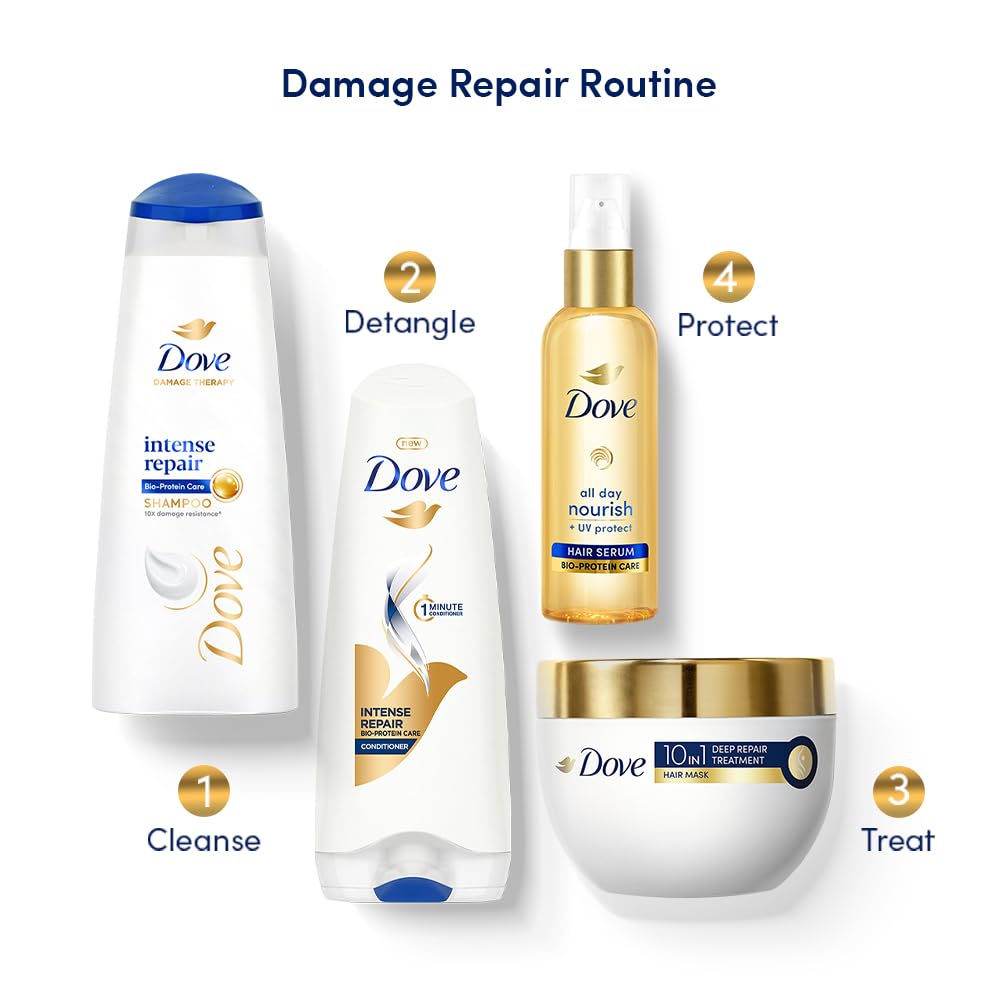 DOVE INTENSE REPAIR SHAMPOO FOR DRY & DAMAGED HAIR, 1 LTR