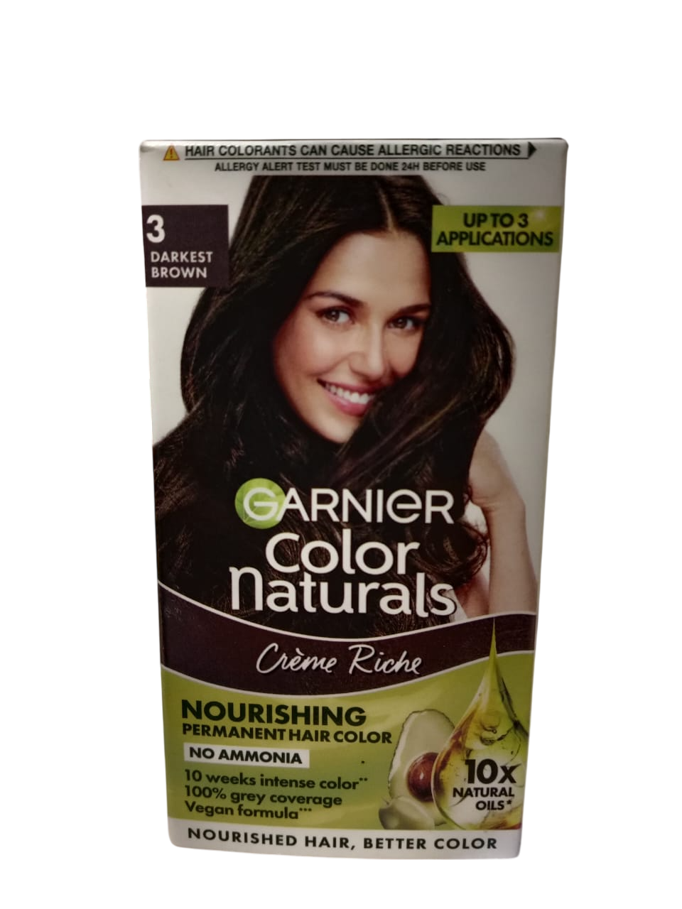 GARNIER COLOUR NATURAL SHADE 3 DARK BROWN 40ML