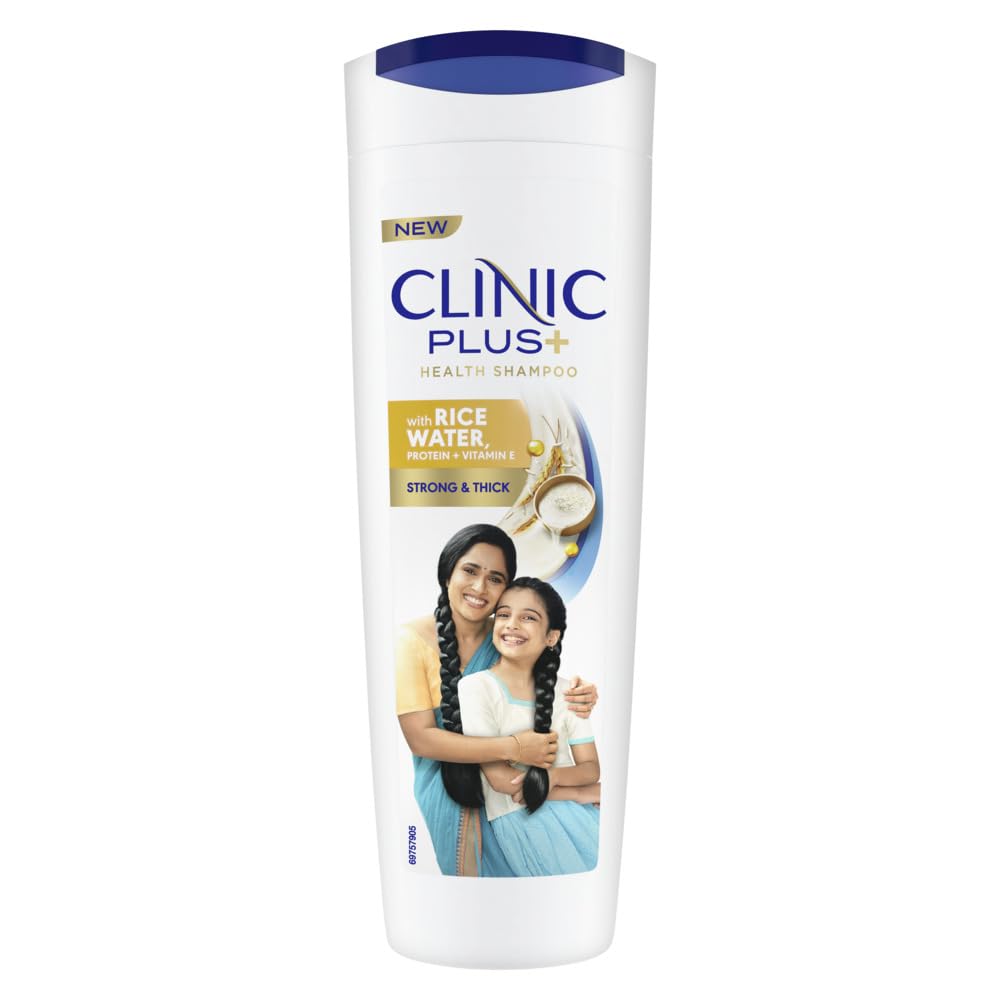 CLINIC PLUS STRONG & THICK SHAMPOO WITH RICE WATER,PROTEIN & VITAMIN E 355ML