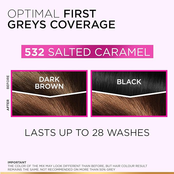 LOREAL CASTING CREME GLOSS HAIR ULTRA VISIBLE SHADE 532-SALTED CARAMEL 159.5ML