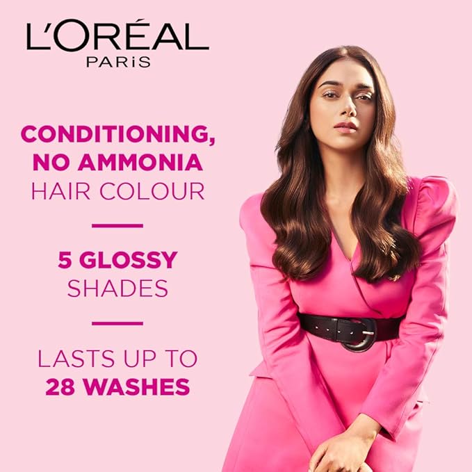 L'OREAL PARIS CASTING CREME GLOSS SMALL PACK HAIR COLOUR CREAM, 200 EBONY BLACK, 21G+ 24 ML