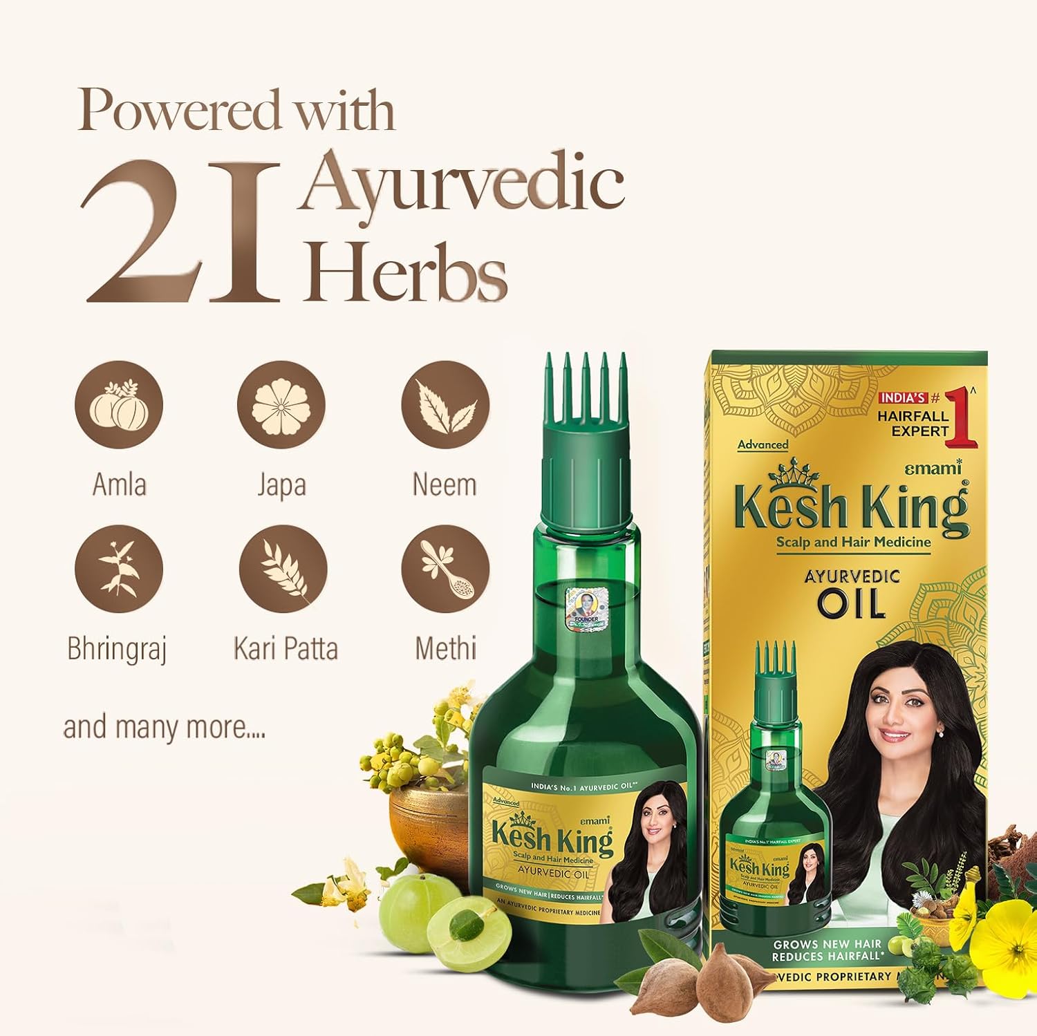 KESH KING AYURVEDIC SCALP AND HAIR OIL, 100ML
