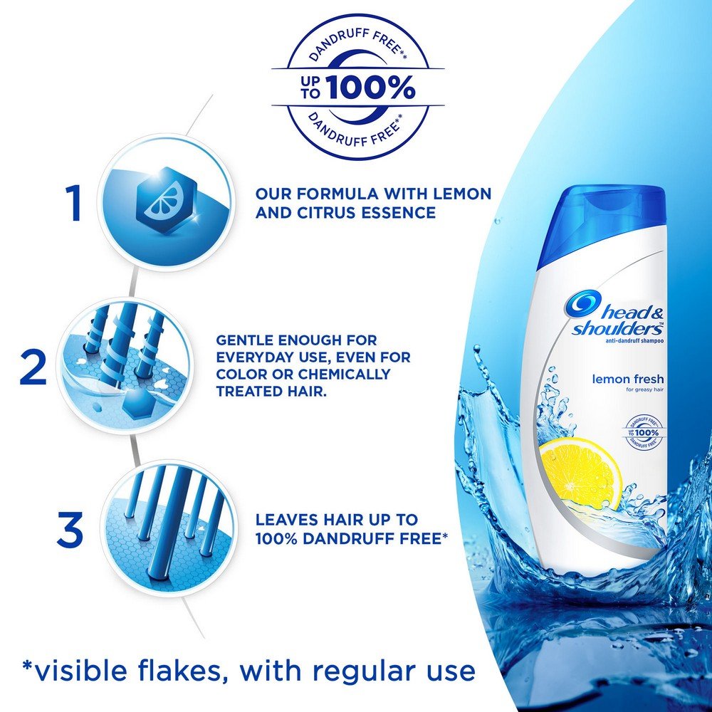 HEAD & SHOULDERS LEMON FRESH SHAMPOO, 90ML