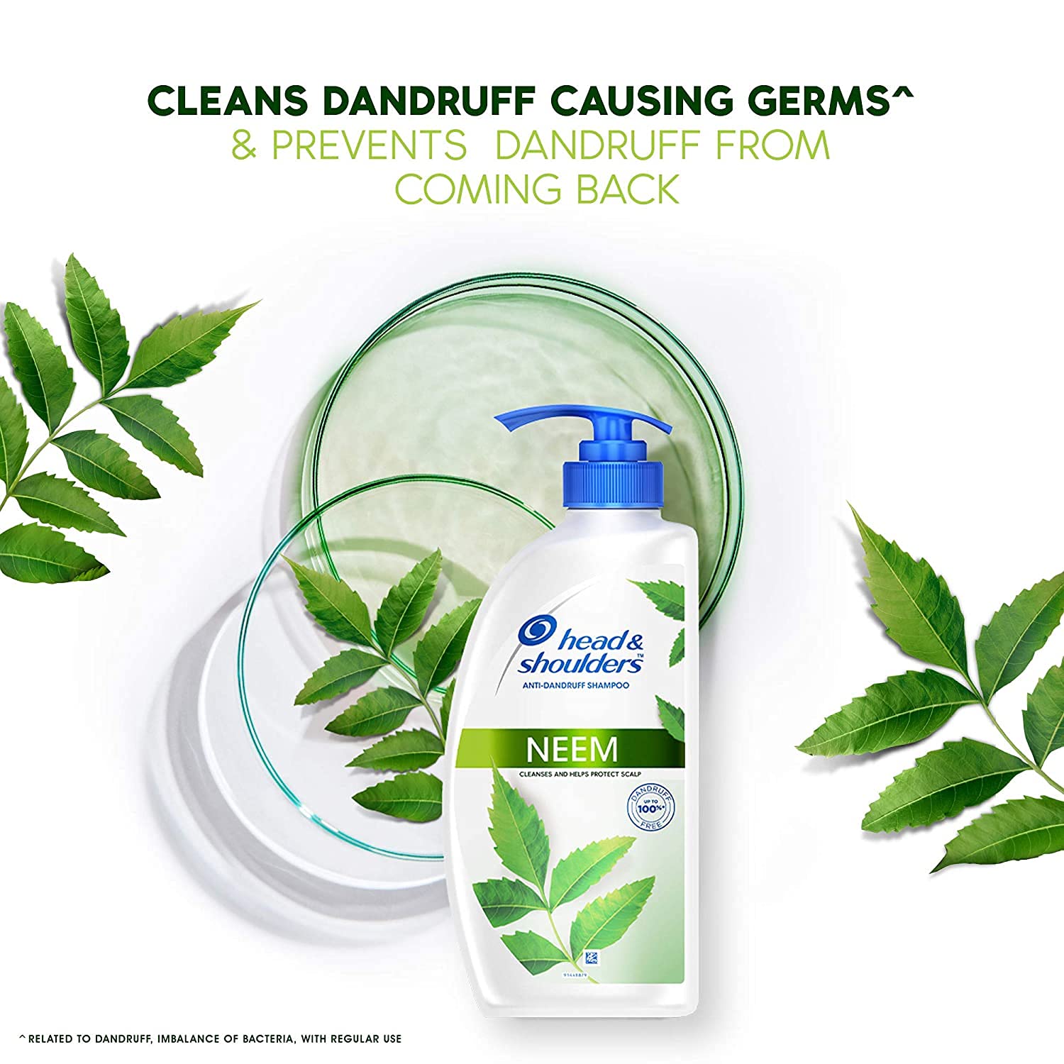 HEAD & SHOULDERS NEEM, ANTI DANDRUFF SHAMPOO, 650 ML