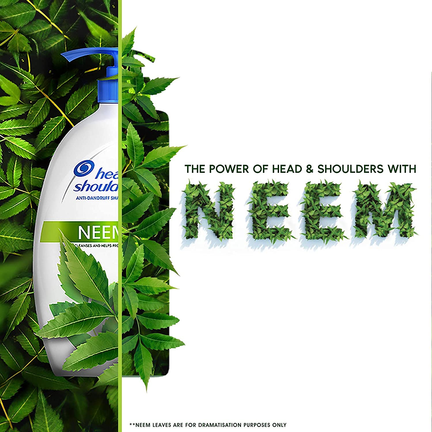 HEAD & SHOULDERS NEEM, ANTI DANDRUFF SHAMPOO, 650 ML