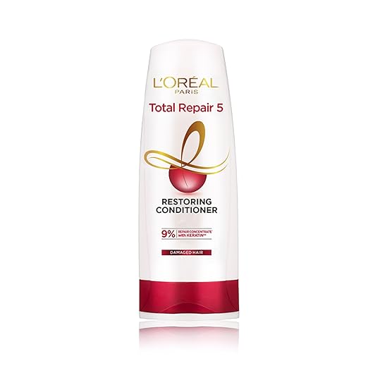 L'OREAL PARIS CONDITIONER, FOR DAMAGED AND WEAK HAIR,WITH PRO-KERATIN+CERAMIDE,TOTAL REPAIR 5,180ML